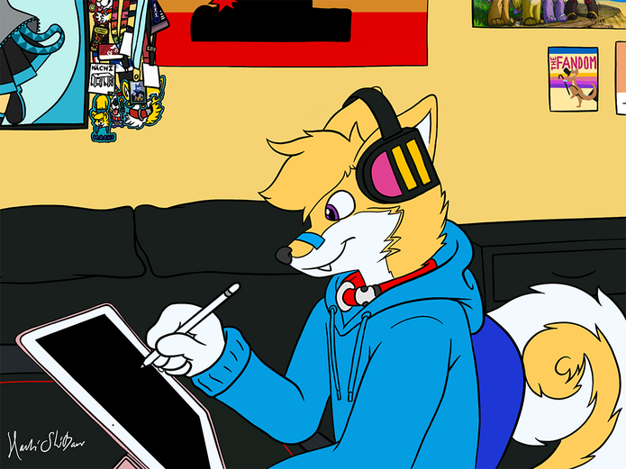 Shiba Beats to Chill and Draw To